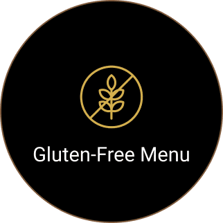 Gluten-free menu icon with crossed wheat